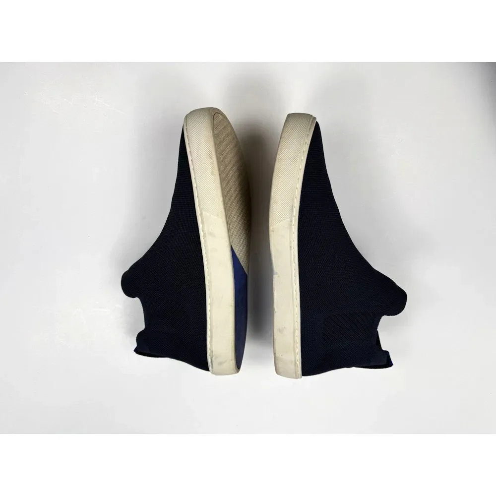 Rothy's Chelsea Boots Women 11 $145 Knit Comfort Washable Sneaker Round Toe Navy